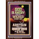 GOD IS ANGRY WITH THE WICKED EVERY DAY ABSTAIN FROM EVIL  Scriptural Décor  GWARK11801  