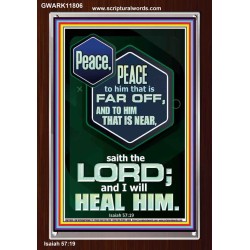 PEACE PEACE TO HIM THAT IS FAR OFF AND NEAR  Christian Wall Art  GWARK11806  "25x33"