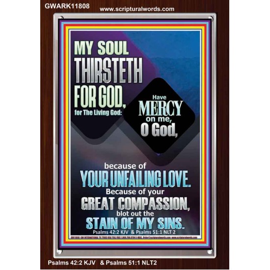 BECAUSE OF YOUR UNFAILING LOVE AND GREAT COMPASSION  Bible Verse Portrait  GWARK11808  