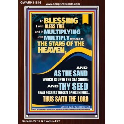IN BLESSING I WILL BLESS THEE  Modern Wall Art  GWARK11816  "25x33"