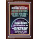 OVERTHROW THEIR ALTARS AND BREAK THEIR PILLARS  Custom Wall Scriptural Art  GWARK11833  