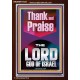 THANK AND PRAISE THE LORD GOD  Custom Christian Wall Art  GWARK11834  