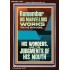 HIS MARVELLOUS WONDERS AND THE JUDGEMENTS OF HIS MOUTH  Custom Modern Wall Art  GWARK11839  "25x33"