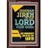 JEHOVAH JIREH HIS JUDGEMENT ARE IN ALL THE EARTH  Custom Wall Décor  GWARK11840  "25x33"