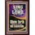 SHEW FORTH FROM DAY TO DAY HIS SALVATION  Unique Bible Verse Portrait  GWARK11844  "25x33"