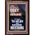 I WILL EAGERLY OBEY YOUR COMMANDS O LORD MY GOD  Printable Bible Verses to Portrait  GWARK11874  "25x33"