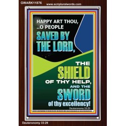 O PEOPLE SAVED BY THE LORD  Printable Bible Verse to Portrait  GWARK11876  "25x33"