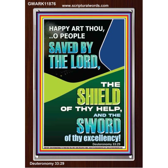 O PEOPLE SAVED BY THE LORD  Printable Bible Verse to Portrait  GWARK11876  