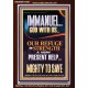 IMMANUEL GOD WITH US OUR REFUGE AND STRENGTH MIGHTY TO SAVE  Sanctuary Wall Picture  GWARK11889  