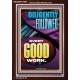 DILIGENTLY FOLLOWED EVERY GOOD WORK  Ultimate Inspirational Wall Art Portrait  GWARK11899  