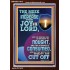 THE JOY OF THE LORD SHALL ABOUND BOUNTIFULLY IN THE MEEK  Righteous Living Christian Picture  GWARK11912  "25x33"