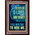 O LORD I FLEE UNTO THEE TO HIDE ME  Ultimate Power Portrait  GWARK11929  "25x33"