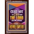 CEASE NOT TO CRY UNTO THE LORD   Unique Power Bible Portrait  GWARK11964  "25x33"