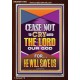 CEASE NOT TO CRY UNTO THE LORD   Unique Power Bible Portrait  GWARK11964  