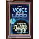 THE VOICE OF THE LORD DIVIDETH THE FLAMES OF FIRE  Christian Portrait Art  GWARK11980  