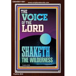 THE VOICE OF THE LORD SHAKETH THE WILDERNESS  Christian Portrait Art  GWARK11981  "25x33"
