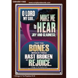 MAKE ME TO HEAR JOY AND GLADNESS  Scripture Portrait Signs  GWARK11988  "25x33"