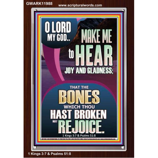 MAKE ME TO HEAR JOY AND GLADNESS  Scripture Portrait Signs  GWARK11988  
