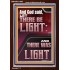 AND GOD SAID LET THERE BE LIGHT  Christian Quotes Portrait  GWARK11995  "25x33"