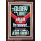 THE GLORY OF THE LORD SHALL BE THY REREWARD  Scripture Art Prints Portrait  GWARK12003  