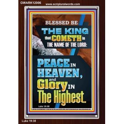 PEACE IN HEAVEN AND GLORY IN THE HIGHEST  Contemporary Christian Wall Art  GWARK12006  "25x33"