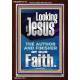 LOOKING UNTO JESUS THE FOUNDER AND FERFECTER OF OUR FAITH  Bible Verse Portrait  GWARK12119  