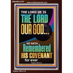 HE HATH REMEMBERED HIS COVENANT FOR EVER  Modern Christian Wall Décor  GWARK12187  "25x33"