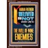 DELIVER ME NOT OVER UNTO THE WILL OF MINE ENEMIES ABBA FATHER  Modern Christian Wall Décor Portrait  GWARK12191  "25x33"