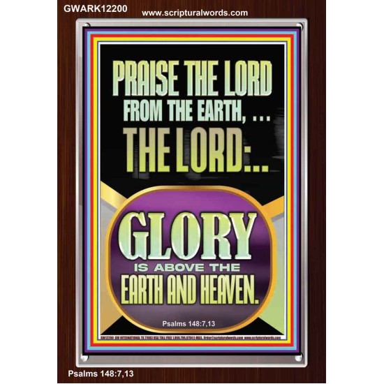 PRAISE THE LORD FROM THE EARTH  Contemporary Christian Paintings Portrait  GWARK12200  