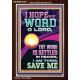 I HOPE IN THY WORD O LORD  Scriptural Portrait Portrait  GWARK12207  