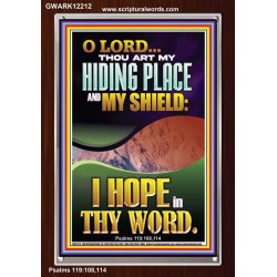 THOU ART MY HIDING PLACE AND SHIELD  Religious Art Portrait  GWARK12212  "25x33"