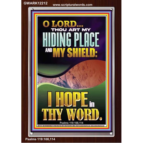 THOU ART MY HIDING PLACE AND SHIELD  Religious Art Portrait  GWARK12212  