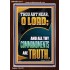 ALL THY COMMANDMENTS ARE TRUTH O LORD  Ultimate Inspirational Wall Art Picture  GWARK12217  "25x33"