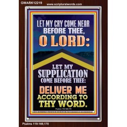 LET MY SUPPLICATION COME BEFORE THEE O LORD  Unique Power Bible Picture  GWARK12219  "25x33"