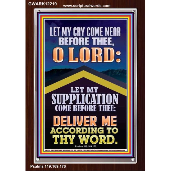 LET MY SUPPLICATION COME BEFORE THEE O LORD  Unique Power Bible Picture  GWARK12219  