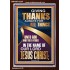 GIVING THANKS ALWAYS FOR ALL THINGS UNTO GOD  Ultimate Inspirational Wall Art Portrait  GWARK12229  "25x33"