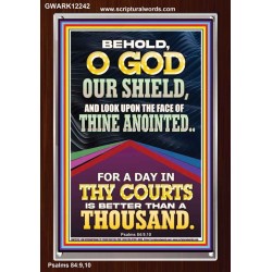 LOOK UPON THE FACE OF THINE ANOINTED O GOD  Contemporary Christian Wall Art  GWARK12242  "25x33"