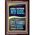 ABBA FATHER MY GOD I WILL GIVE THANKS UNTO THEE FOR EVER  Contemporary Christian Wall Art Portrait  GWARK12278  "25x33"