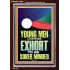 YOUNG MEN BE SOBERLY MINDED  Scriptural Wall Art  GWARK12285  "25x33"