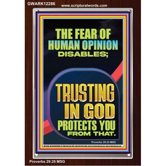 TRUSTING IN GOD PROTECTS YOU  Scriptural Décor  GWARK12286  