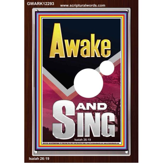 AWAKE AND SING  Bible Verse Portrait  GWARK12293  