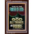 BY THE FINGER OF GOD ALL THINGS ARE POSSIBLE  Décor Art Work  GWARK12304  "25x33"