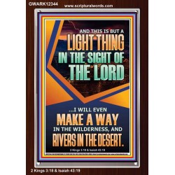 A WAY IN THE WILDERNESS AND RIVERS IN THE DESERT  Unique Bible Verse Portrait  GWARK12344  