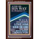 WALK IN ALL HIS WAYS LOVE HIM SERVE THE LORD THY GOD  Unique Bible Verse Portrait  GWARK12345  