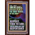 REPENT AND DO WORKS BEFITTING REPENTANCE  Custom Portrait   GWARK12355  "25x33"