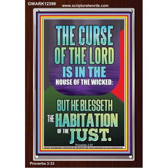 THE LORD BLESSED THE HABITATION OF THE JUST  Large Scriptural Wall Art  GWARK12399  