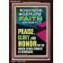 GENUINE FAITH WILL RESULT IN PRAISE GLORY AND HONOR FOR YOU  Unique Power Bible Portrait  GWARK12427  "25x33"