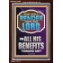 WHAT SHALL I RENDER UNTO THE LORD FOR ALL HIS BENEFITS  Bible Verse Art Prints  GWARK12996  "25x33"
