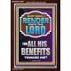 WHAT SHALL I RENDER UNTO THE LORD FOR ALL HIS BENEFITS  Bible Verse Art Prints  GWARK12996  