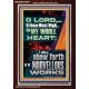 WITH MY WHOLE HEART I WILL SHEW FORTH ALL THY MARVELLOUS WORKS  Bible Verses Art Prints  GWARK12997  